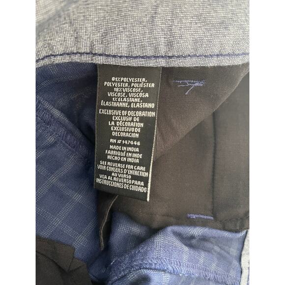 Hang Ten Mens 11" Stretch WalkShorts 1271241 Walk Short Blue Size 32 - Picture 6 of 6